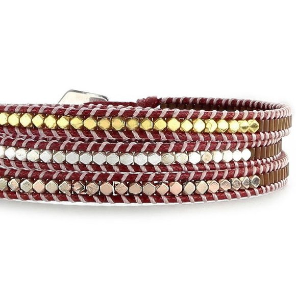 New Handmade 3 Wraps Bracelet - Picture 1 of 6